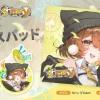 Sirryコラボゲーミングマウスパッドの全体像とステッカーの告知画像