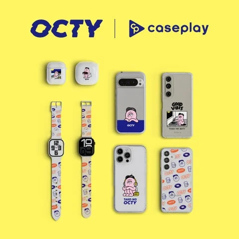 「たこのOCTY」デザインのスマホケース、イヤホンケース、ウォッチバンドの製品一覧