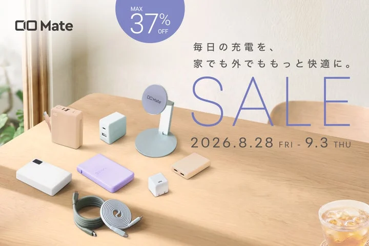 CIO Mate製品が並ぶAmazonスマイルセールの告知ビジュアル