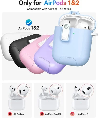 AirPods第1/2世代と他モデルの互換性を示す比較画像