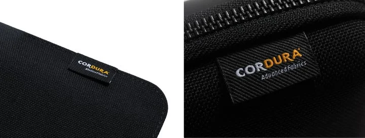 CORDURA Ballistic 1000D素材の質感とタグ