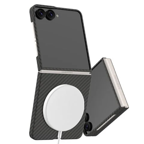 Galaxy Z Flip8用ARAMEE Mケースの背面と側面