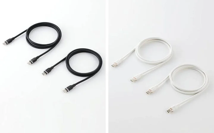 ブラックとホワイトのUSB Type-Cケーブル2本セット