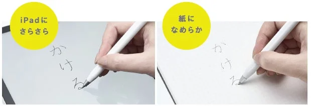 iPadへのタッチ操作と紙への筆記を両立する利用シーン