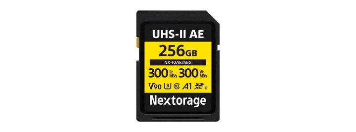 Nextorage製SDXC UHS-IIメモリーカード(NX-F2AE256G)の製品画像