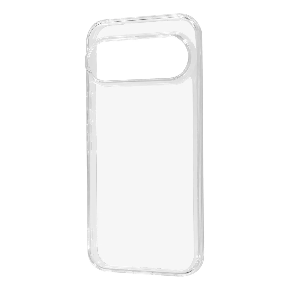 透明なスマートフォンケースの斜めアングル