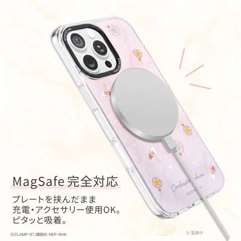 MagSafe充電ケーブルを接続したスマホケース