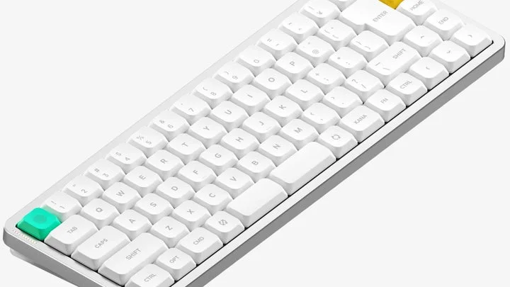 分割スペースバーを搭載した日本語配列キーボード