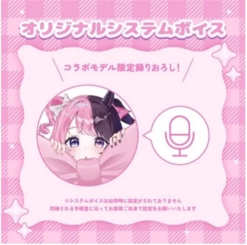 オリジナル録り下ろしシステムボイスの特典紹介画像