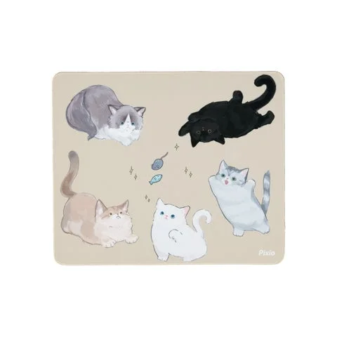 ねこ日和デザインのマウスパッド単体画像