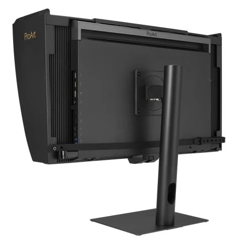 ProArt Display OLED PA27USDの背面斜めからの視点