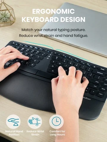 キーボード使用時の自然な手首の姿勢