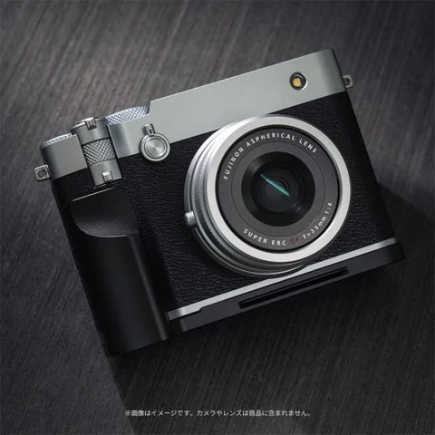 FUJIFILM GFX100RF専用プレミアムカメラグリップ一体型ベースプレートの製品全体像