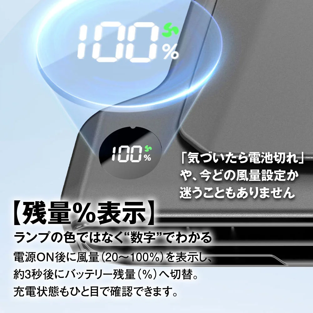 LED液晶ディスプレイの残量表示