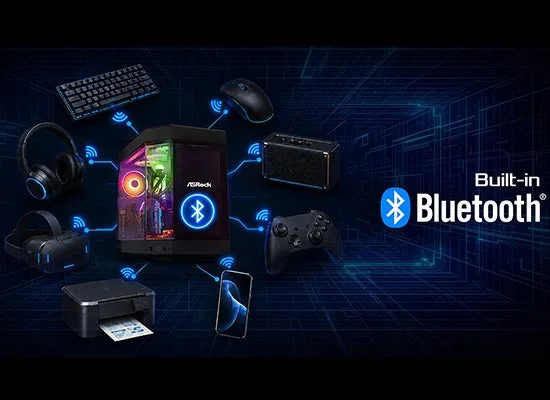 Bluetoothで接続される周辺機器のイメージ図