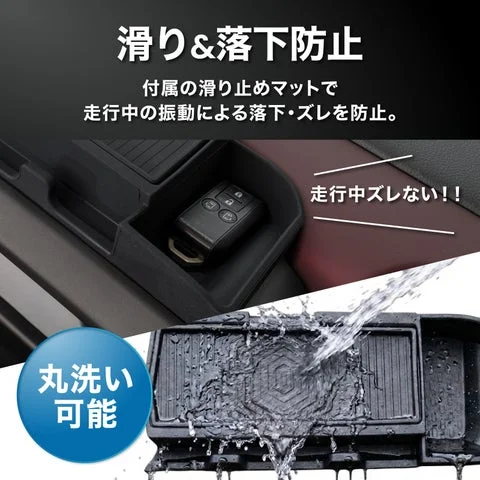 滑り止めマットと丸洗い可能なシリコン素材の様子