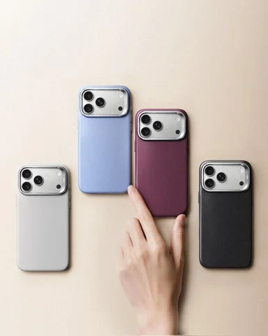 4色のカラーバリエーションが並んだiPhoneケース