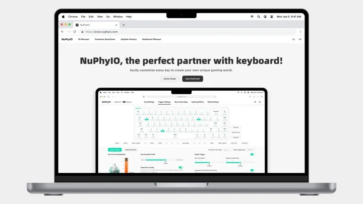 NuPhy IO 2.0のカスタマイズ画面