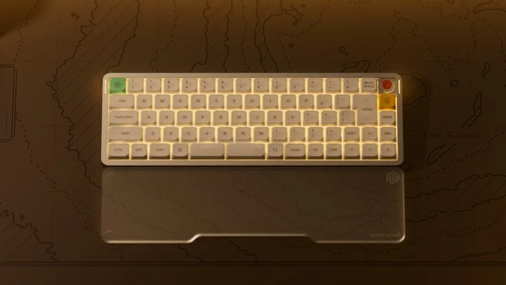 発光するリズムライトバーを搭載したキーボード