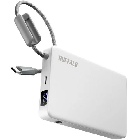 シルキーホワイトの半固体モバイルバッテリー製品単体