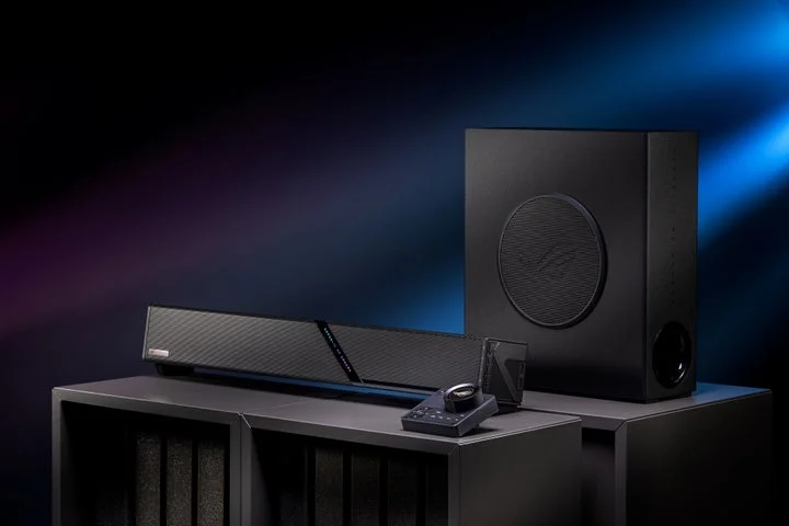 ROG Gjallarゲーミングサウンドバーとワイヤレスサブウーファー