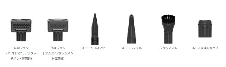Turbo2に付属する各種アタッチメント一覧