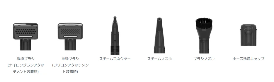 Turbo2に付属するアタッチメント一覧