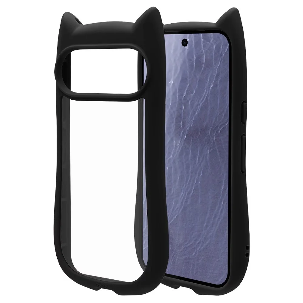 Pixel 11用ブラックケース(猫耳デザイン)