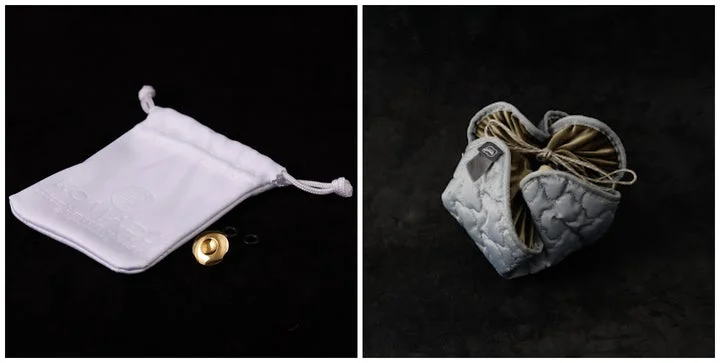 小丸ソフトレリーズボタンとYOSEMITE DIMROLL BAG Mの製品画像