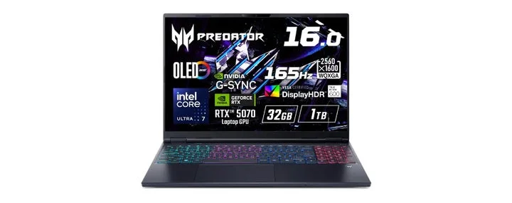 Predator Helios Neo 16S AIゲーミングノートパソコン