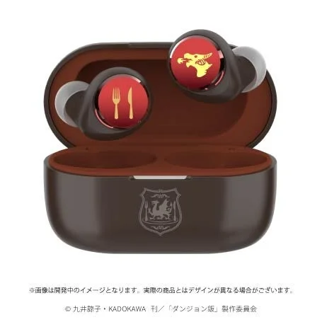 チャージングケースから取り出されたイヤホン本体の配置状態