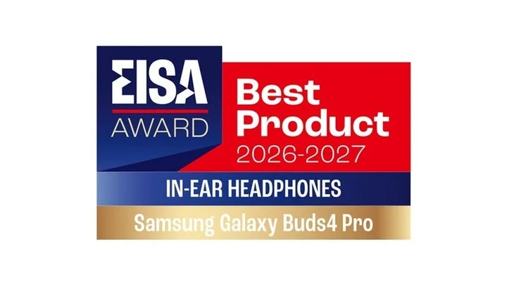 EISAアワード2026-2027を受賞したSamsung Galaxy Buds4 Proのロゴ