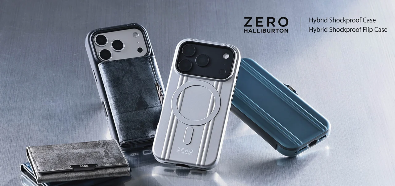 ZERO HALLIBURTON Hybrid Shockproof CaseとFlip Caseの製品写真