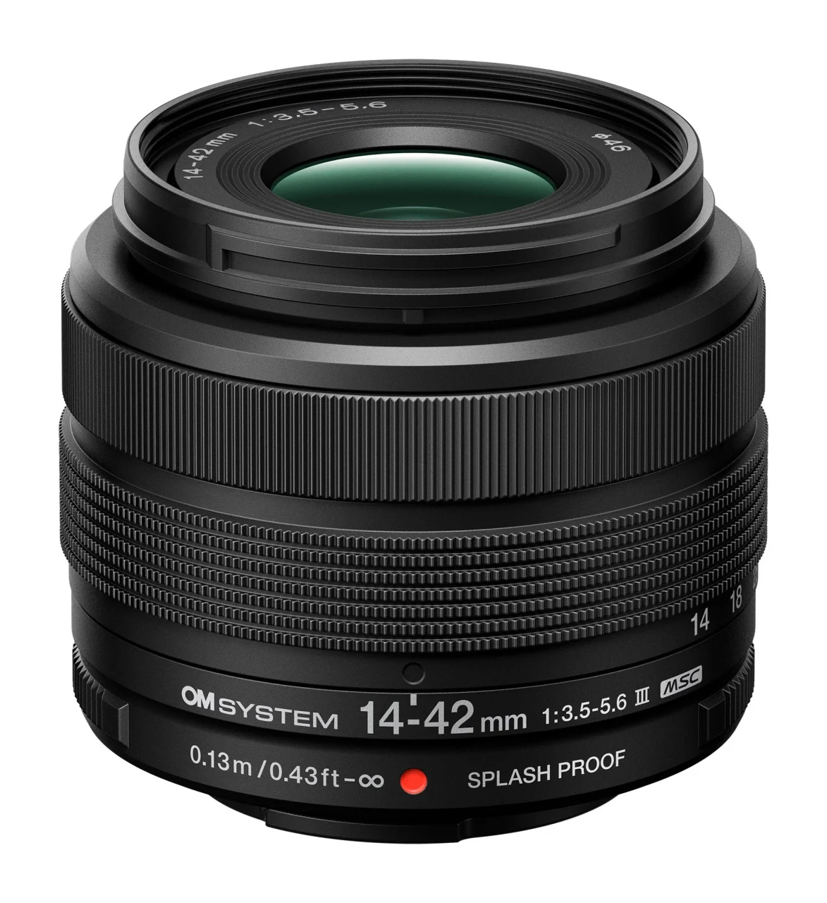M.ZUIKO DIGITAL 14-42mm F3.5-5.6 IIIの黒いレンズ単体
