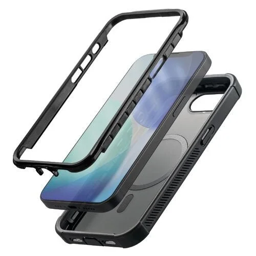 iPhone 17e/16e専用 耐衝撃ケースの2層構造を示す分解図