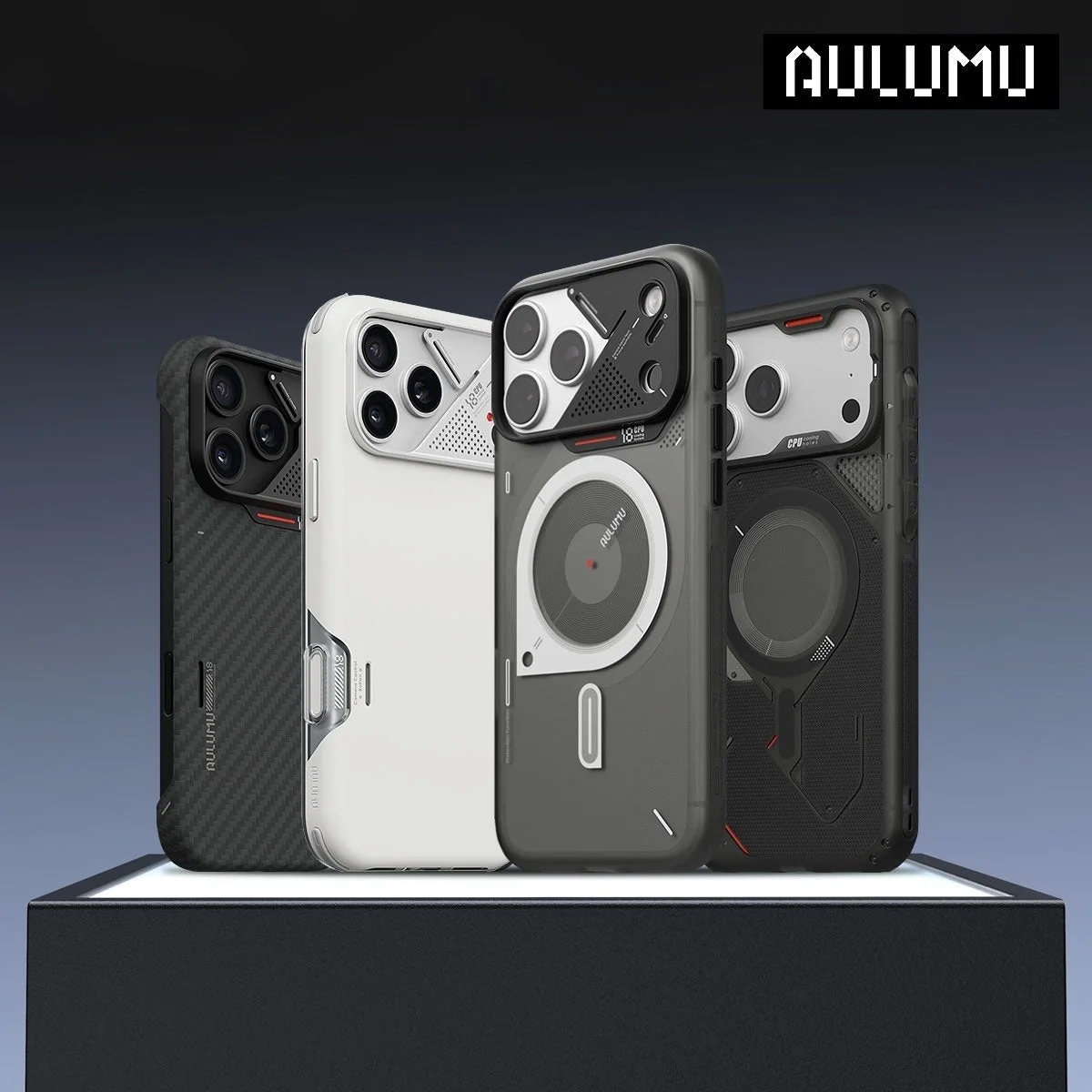 AULUMU A18シリーズのiPhone用MagSafe対応ケース4種