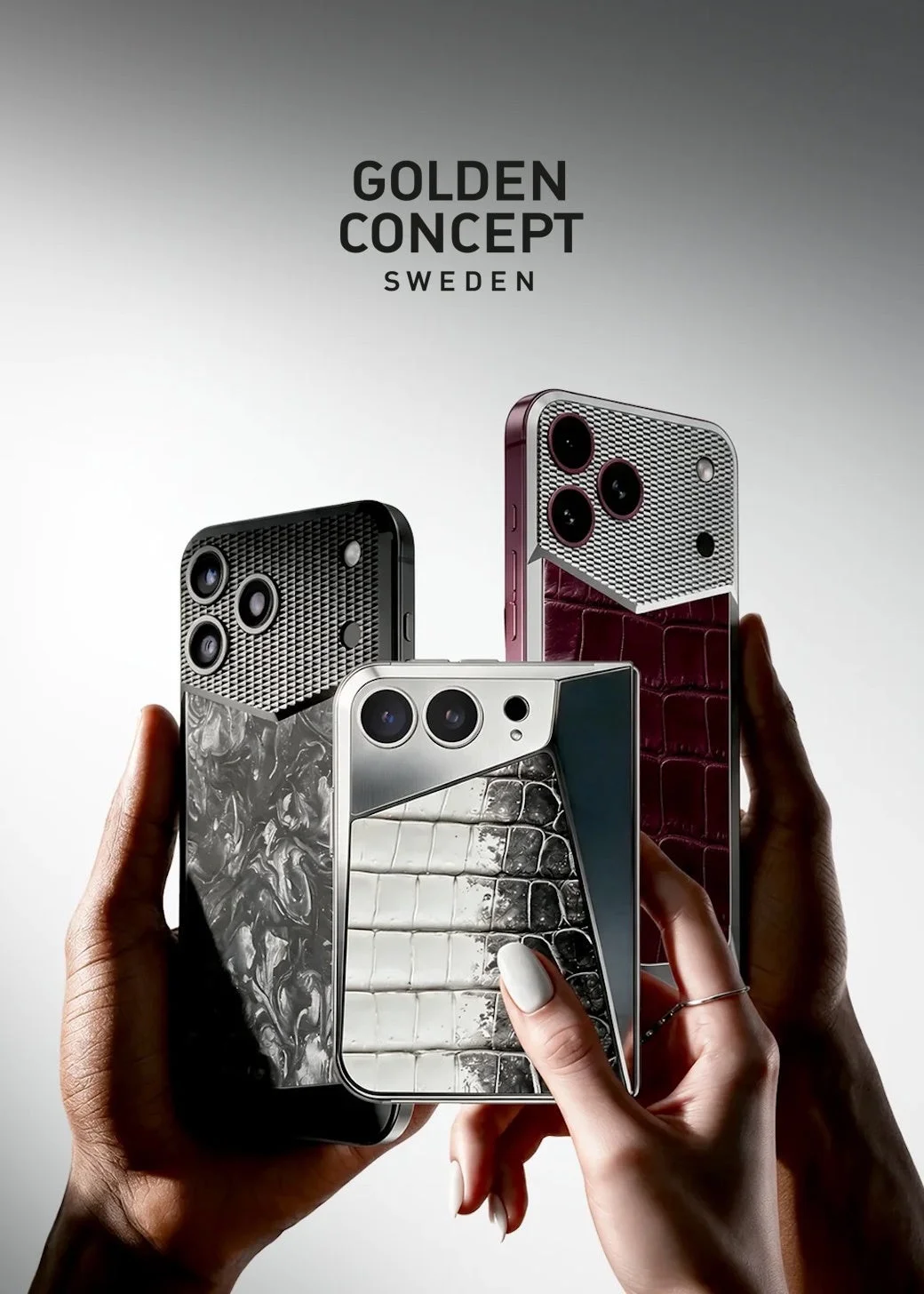 GOLDEN CONCEPTのiPhone 18対応新作ケースコレクションの告知ビジュアル