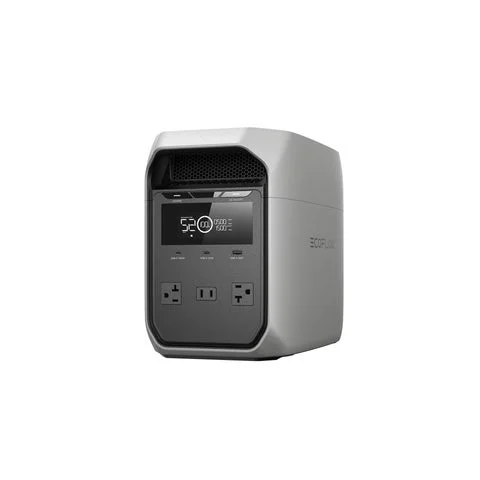 EcoFlow DELTA 3 Classicポータブル電源の前面パネルと出力端子