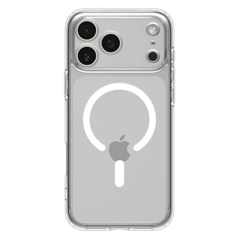iPhone 17 Proに装着したクリアスマホケースの背面
