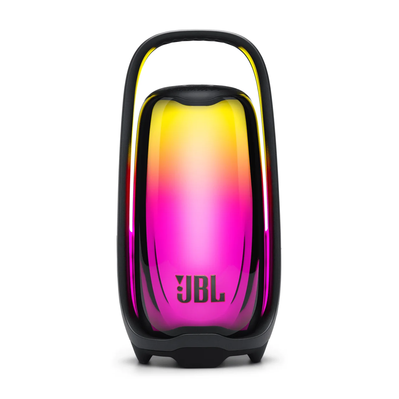 JBL Pulse 6の本体とハンドルにLEDが点灯した外観