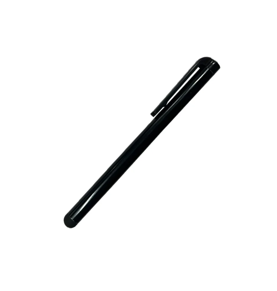 クリップ付きのシンプルな黒いタッチペン