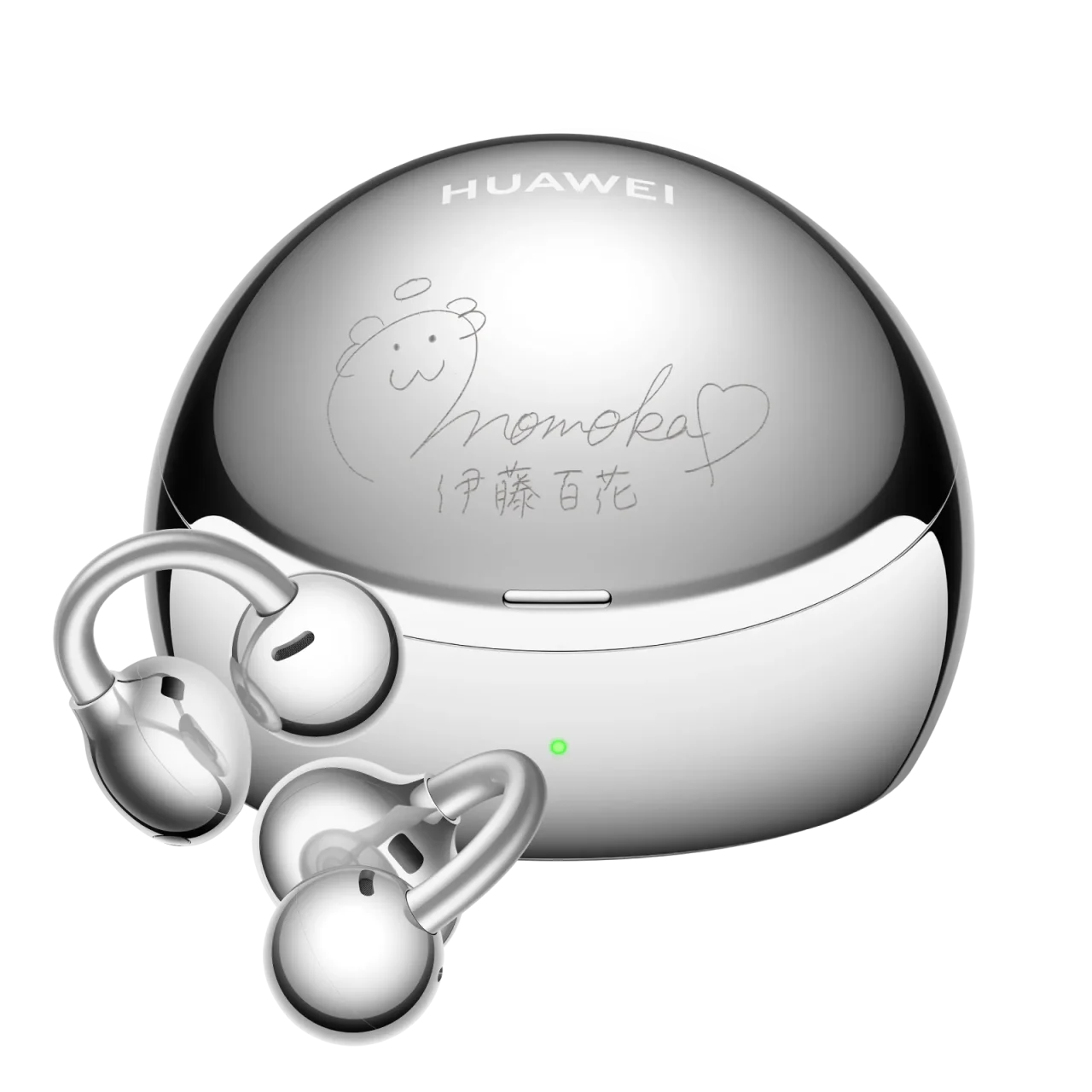 GARRACK AKB48限定 イヤーカフオーディオ HUAWEI FreeClip 2 S シルバー