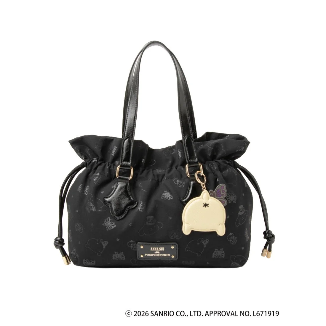 ANNA SUI×ポムポムプリン コラボ巾着トートバッグ