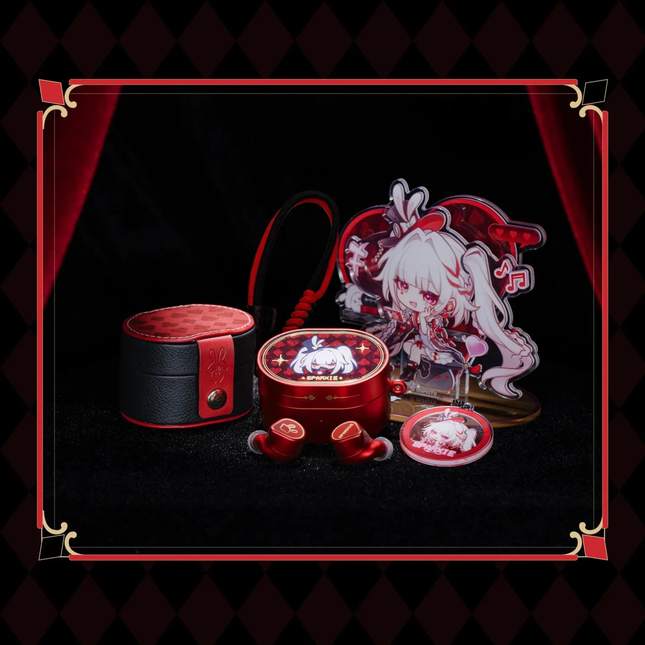 MOONDROP Sparxie 火花コラボセットのイヤホン・ケース・ポーチ・アクリルスタンド・チャーム
