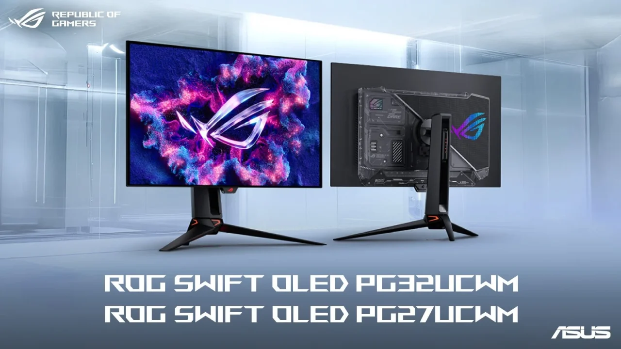 ROG Swift OLED PG32UCWMとPG27UCWMのゲーミングモニター