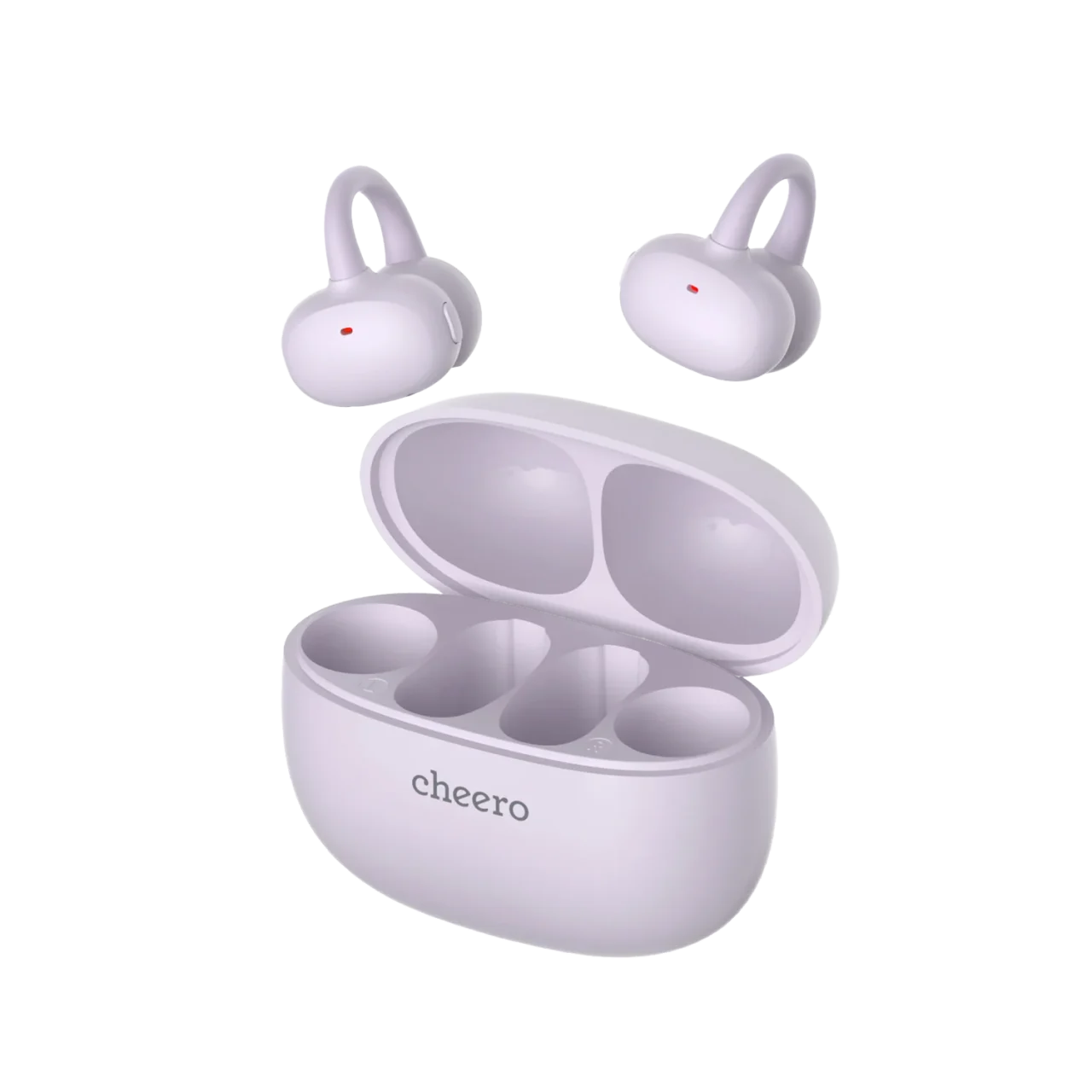 イヤーカフ型集音器Ototasの本体2個と充電ケース