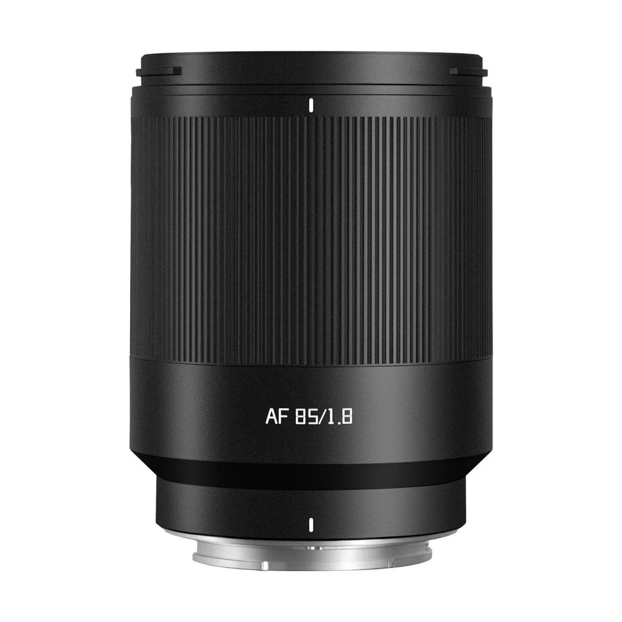 銘匠光学 TTArtisan Neo AF 85mm f/1.8の黒い鏡筒とAF 85/1.8の表記