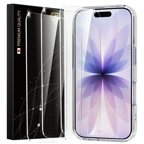 iPhone用高透明ガラスフィルム3枚セット