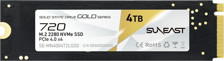 SUNEAST GOLD SERIES 720 M.2 NVMe SSD 4TBモデル
