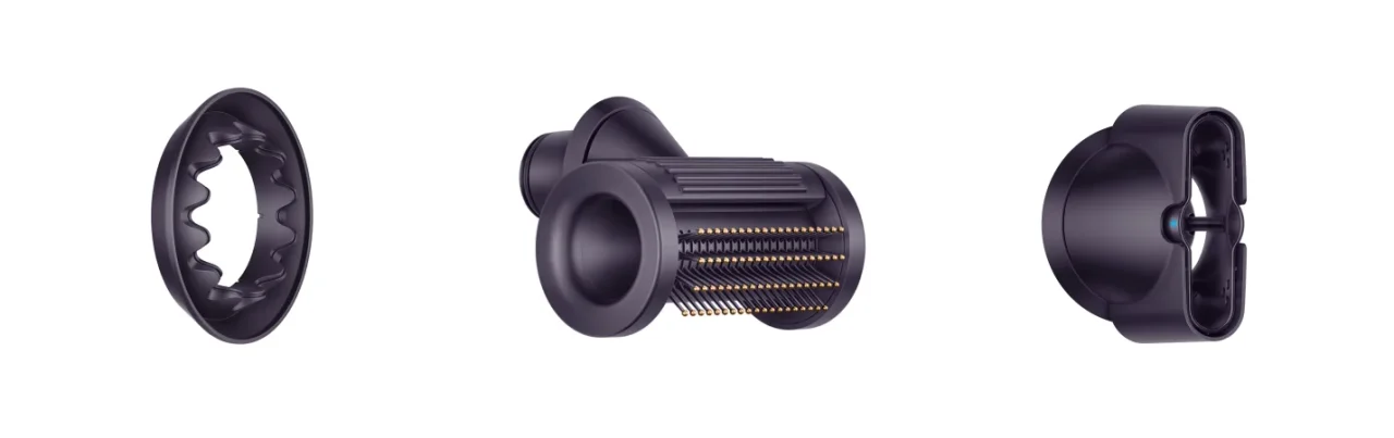 Dyson Supersonic Nural Shineヘアドライヤーの3種のアタッチメント